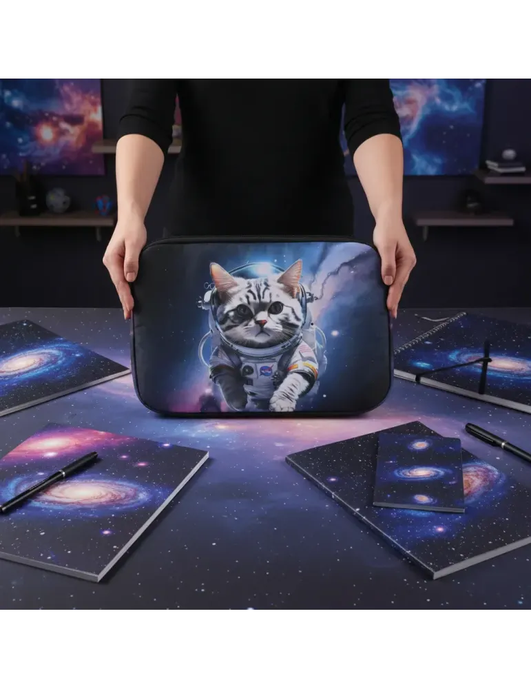 Funda Para Laptop 15 Pulgadas Contra Golpes Mascotas Espaciales