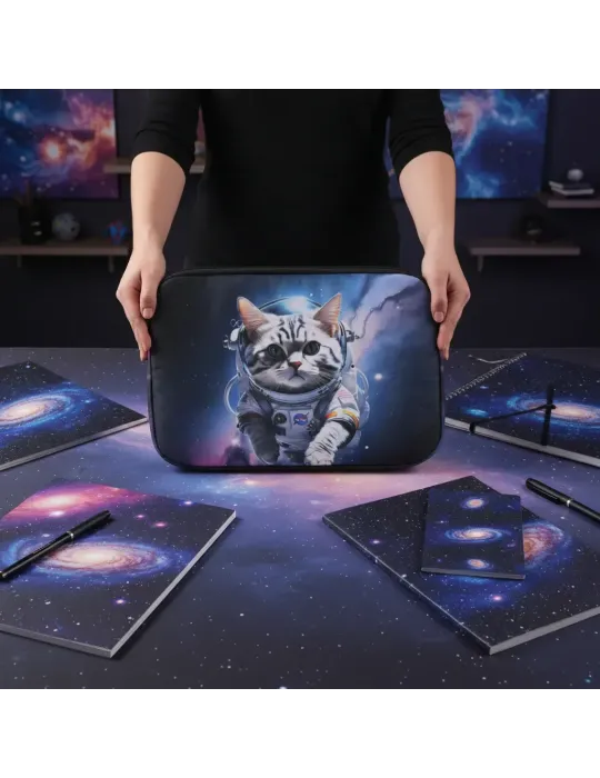 Funda Para Laptop 15 Pulgadas Contra Golpes Mascotas Espaciales