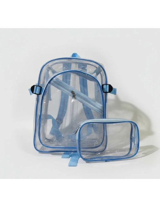 Juego de Mochila Escolar Transparente