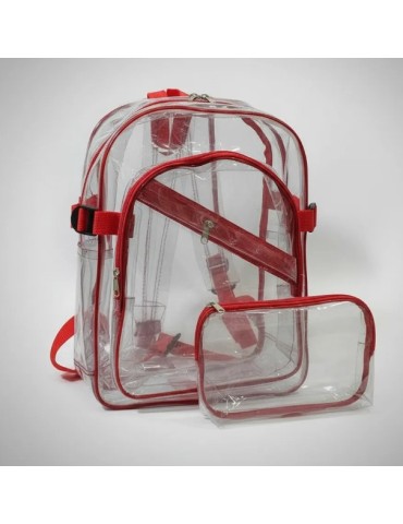 Juego de Mochila Escolar Transparente 2
